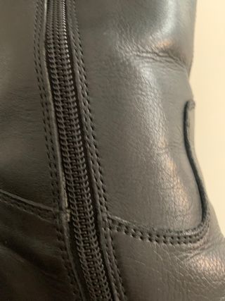 Stivali in pelle nera