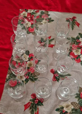 Set 12 Calici Liquore Vetro