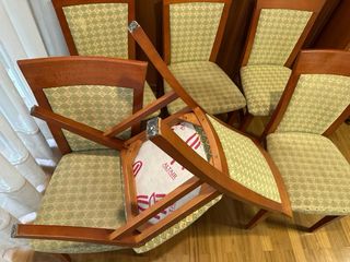 Conjunto de 6 sillas tapizadas para restaurar