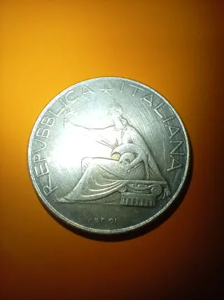 Moneta 500 Lire 1961 argento