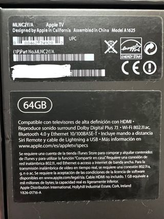 OFERTA SOLO HOY !!Apple TV HD 64GB con Siri Remote