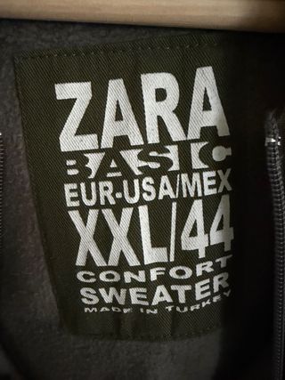 Sudadera Zara Rayas Marrón y Negra