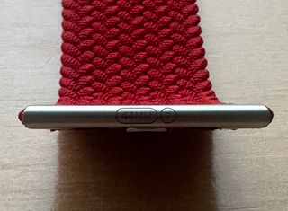 Apple Watch 44mm. Product Red Braided Solo Loop 7