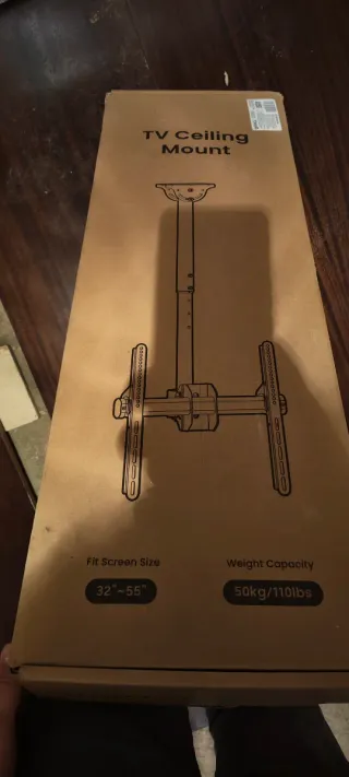 Soporte TV Techo Curvo