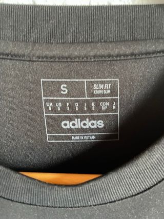 Camiseta Adidas Entrenamiento Negra Rosa Talla S