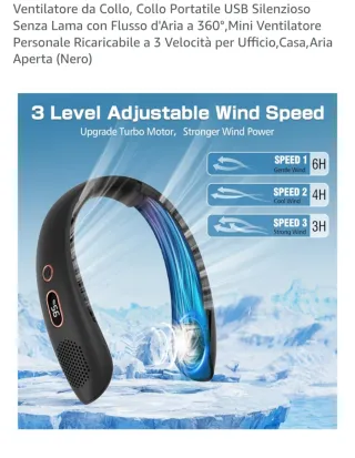 Ventilatore Neck Fan Whirlwind Series