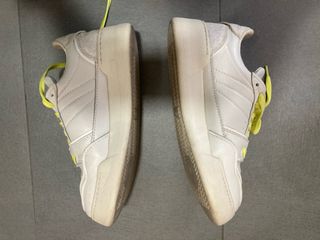 Scarpe Mono Way Vera Pelle Bianco Giallo