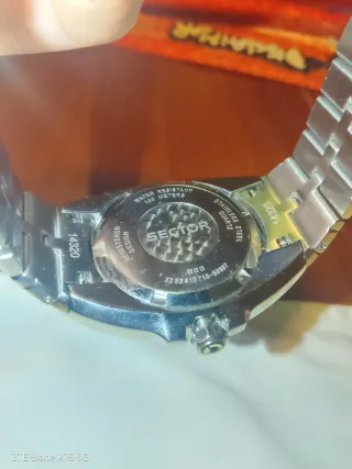 Orologio Sector Uomo Quadrato Bianco Argento