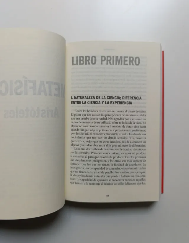 Metafísica. Aristóteles.