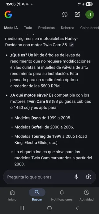 Árboles Levas Harley Alto Rendimiento