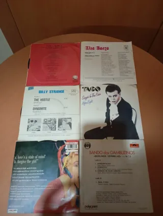 Conjunto de 6 singles internacionais e nacionais