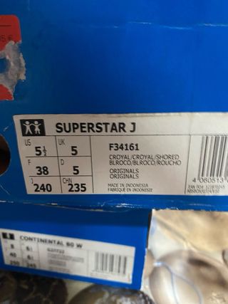 Adidas Superstar J Zapatillas Azul Blanco