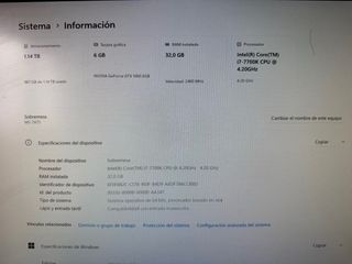 PC Gaming i7 | 32GB RAM | SSD | GTX 1060