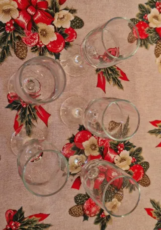 5 Calici Spumante/Champagne Vetro