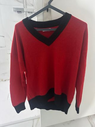 Camisola malha V-neck