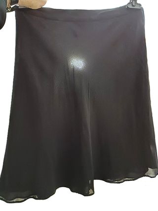 Gonna corta EMANUEL UNGARO seta nera IT 46