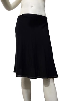 Gonna corta EMANUEL UNGARO seta nera IT 46