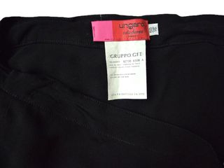 Gonna corta EMANUEL UNGARO seta nera IT 46