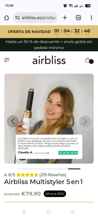 Airbliss Multistyler 5 en 1