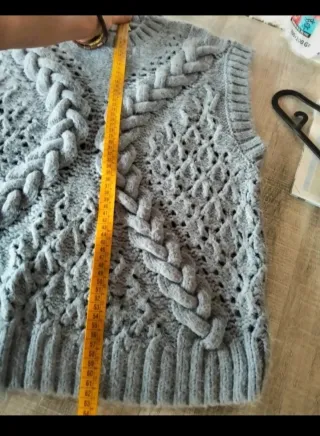 Chaleco Zara punto grueso Zara