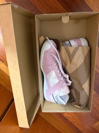 Deportivas Munich niña rosa y blanco