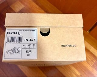 Deportivas Munich niña rosa y blanco