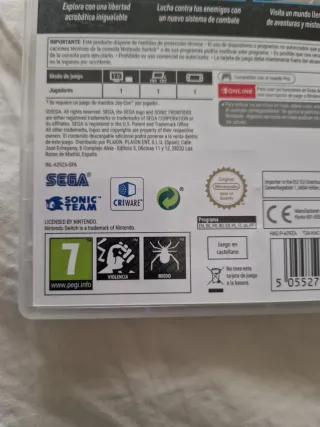 Sonic Frontiers Nintendo Switch