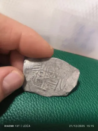 Macuquina 8 Reales Plata Antigua