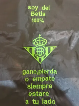 Mochila Betis bordada 100%