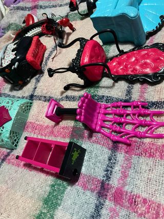 Accesorios Monster High: Moto, Sillón, Sofá