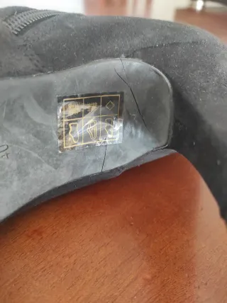 Botines negros mujer tacón con cremallera