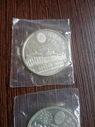 2 Monete Argento 2000 Peseta