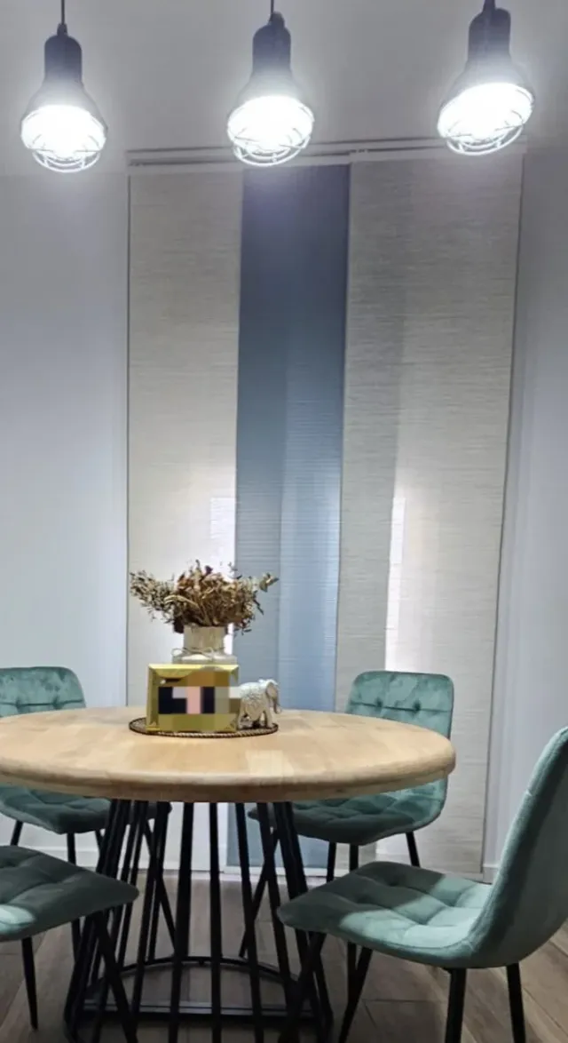 Paneles Japoneses Ikea Beige y Azul