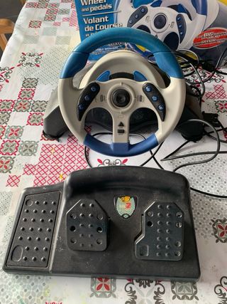 Volante para PS y dos mandos