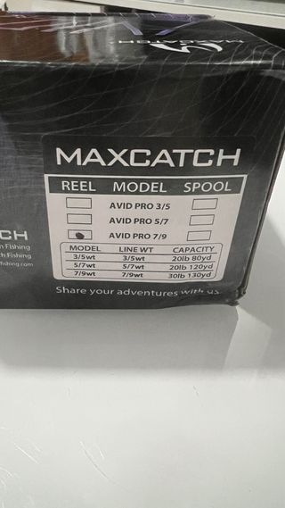 Carrete de pesca para mosca maxcatch avid pro