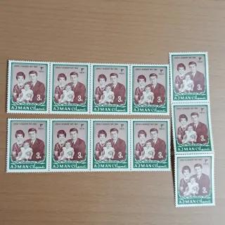 Lote Sellos Ajman, EAU, JFK 1917-1963