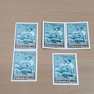 Lote Sellos Ajman, EAU, JFK 1917-1963