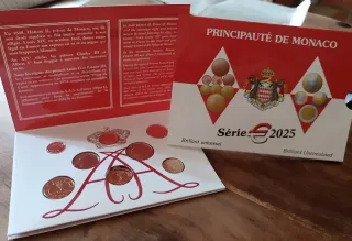 Cartera Serie monedas Mónaco 2025