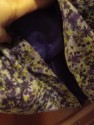 Vestido Carolina Herrera floral morado y amarillo