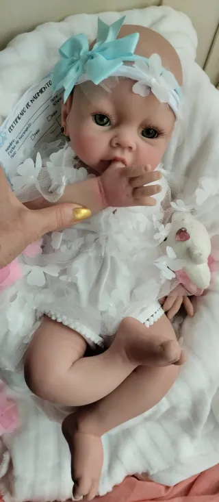 Bebé Reborn Silicona Completa 51cm