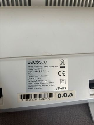 Calefactor Cecotec Ready Warm