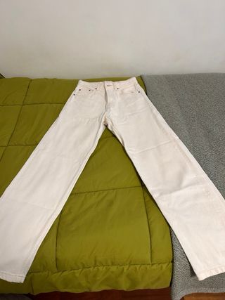 Pantalón Bershka Blanco Talla 36