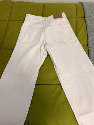 Pantalón Bershka Blanco Talla 36