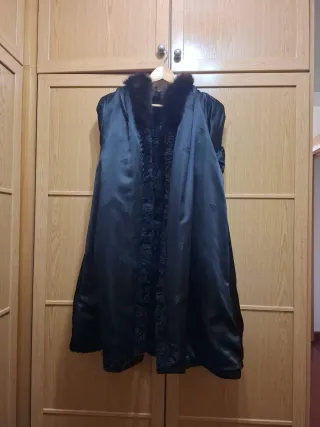 Abrigo negro de atracan