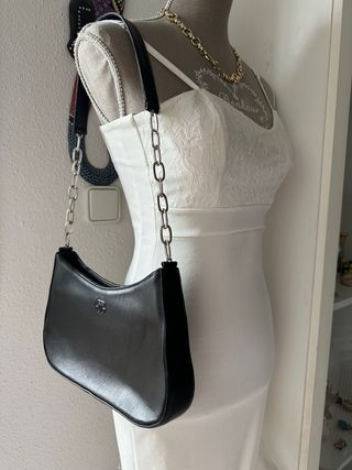 Bolso de cuero Vipiel Negro