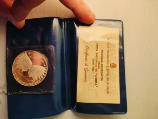 Medaglia in argento Festa Unità Roma 1984