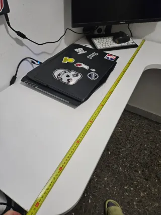 Escritorio en L blanco