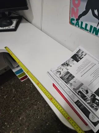 Escritorio en L blanco