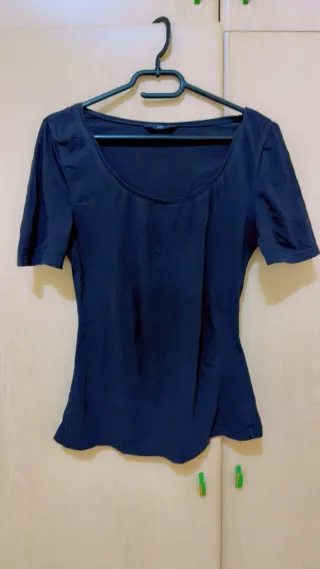 Camiseta negra manga corta