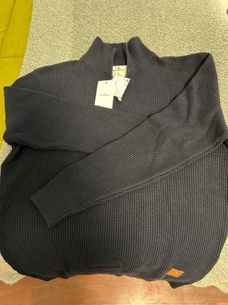 Jersey Springfield Azul Media Cremallera